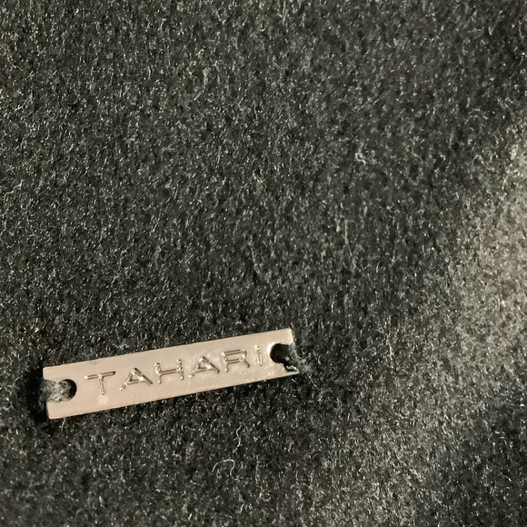 Tahari Wool Blend, Kimono Black Robe Coat With Belt NWT 2X - Picture 8 of 10